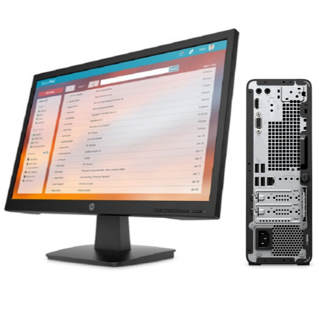 惠普/HP Pro SFF 280 G9 Desktop PC-1U02600005A+P22v G4(21.5英寸) 主机+显示器 台式计算机